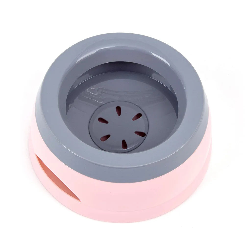 Portable Plastic Pet Dog Bowls No Spill Floating Design Non-Slip Cat Bowl Water Feeder Dry Mouth Support Pet Accessories