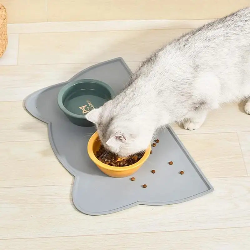 Silicone Pet Mat Pet Food Feeding Pad Waterproof Dog Cat Bowl Food Mat Puppy Feeder Tray Water Cushion Placemat