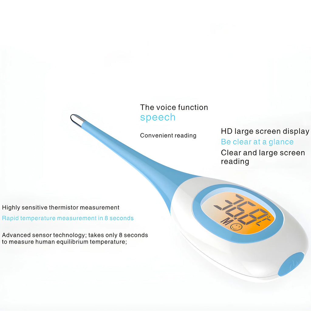 Pet Thermometer, LED Digital Electronic Veterinary Thermometer, Safe Accurate Temperature Tool for Dog and Cat